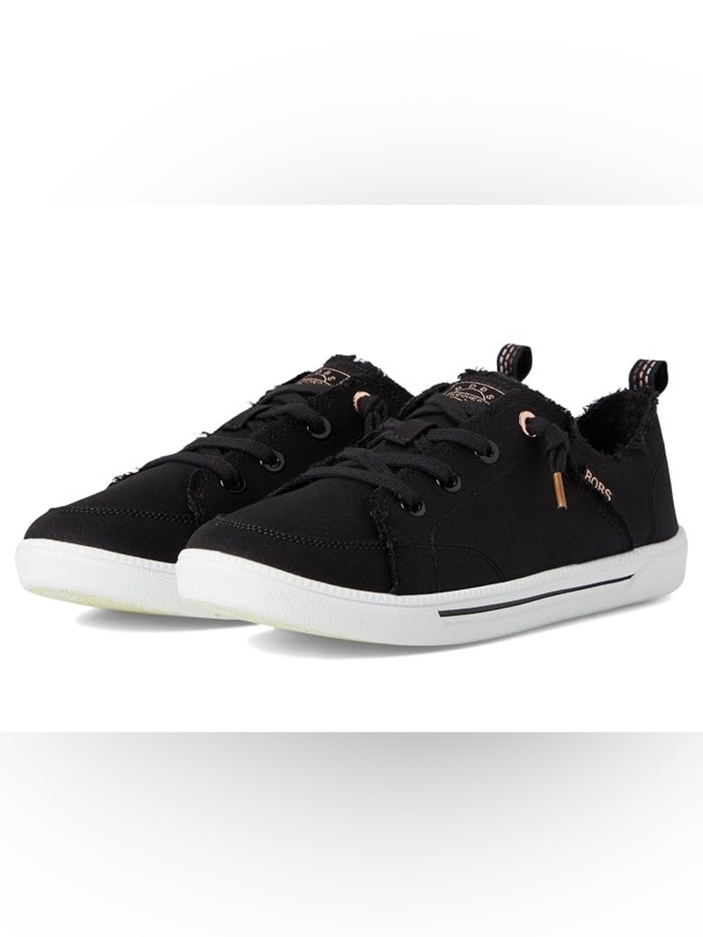 Skechers BOBS B Cute 2.0 Black Canvas Slip On Sneakers NWT Size 8.5